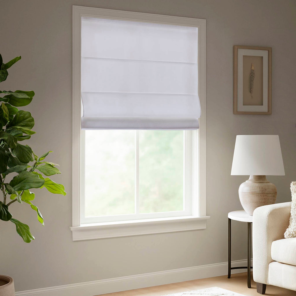 Galen Matte - 33x64" Cordless Roman Blind Galen Matte Fabric - Matte White