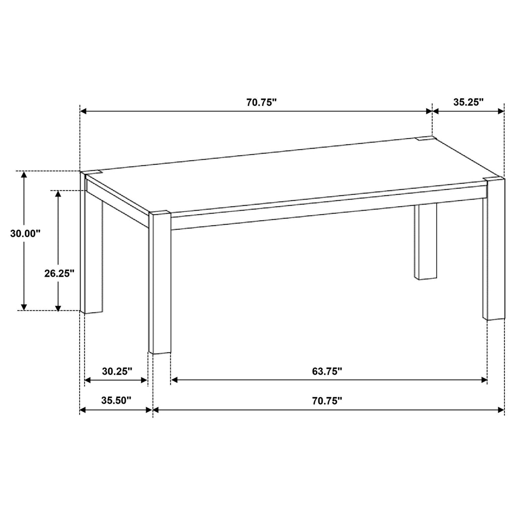 Umbarger - Dining Table - Brown Antique White