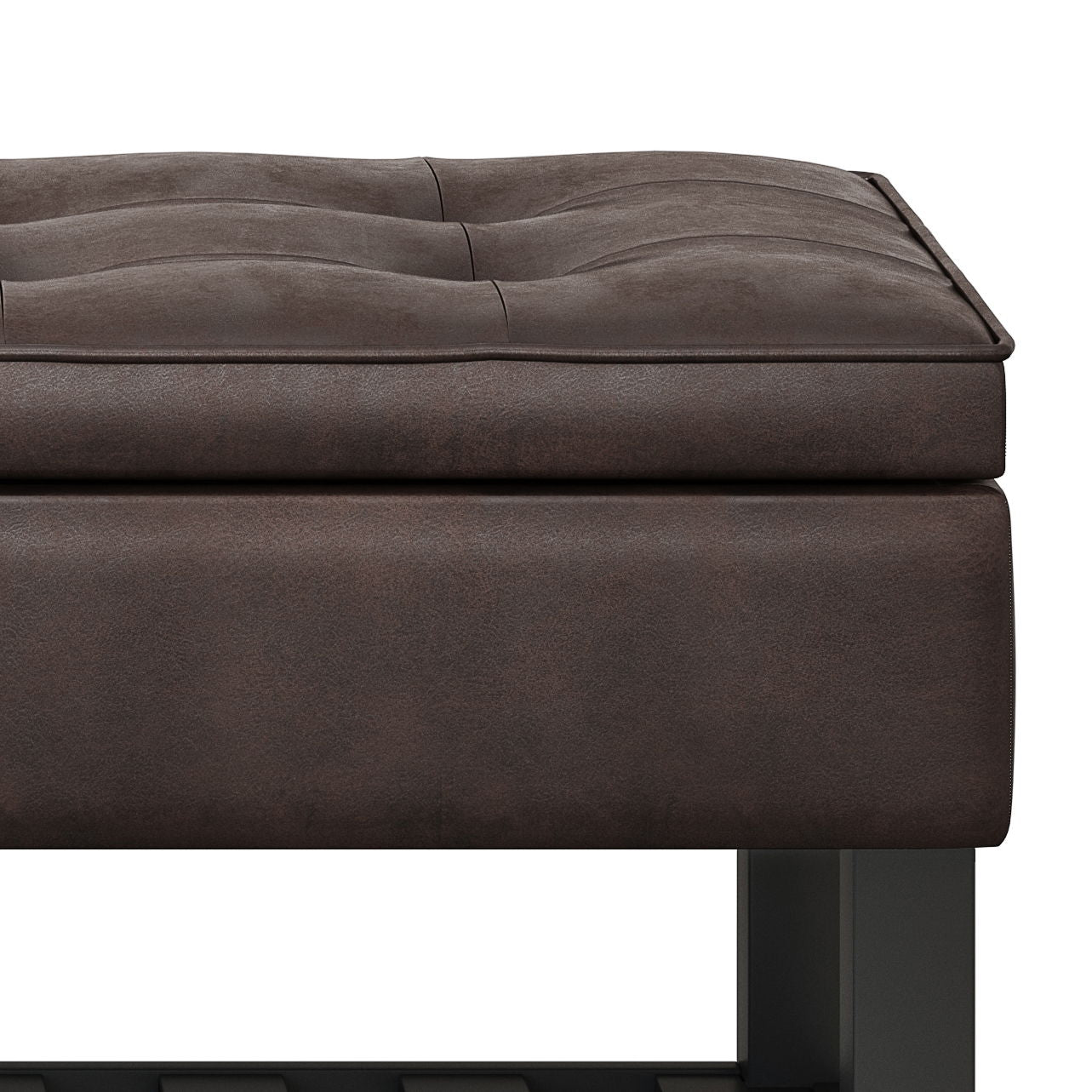 Cosmopolitan - Storage Ottoman Bench with Open Bottom