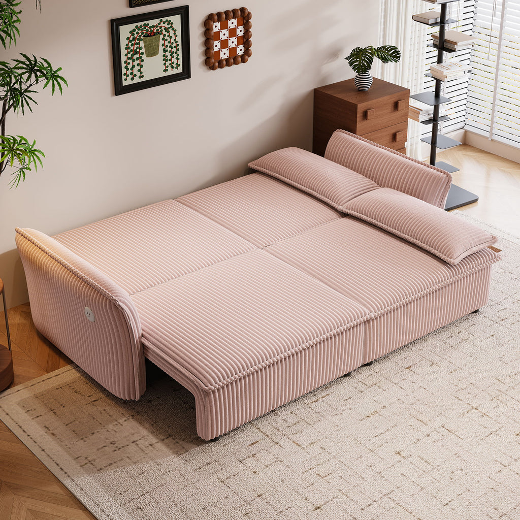 2 In 1 Convertible Sofa Bed, Multi Functional Living Room Furniture