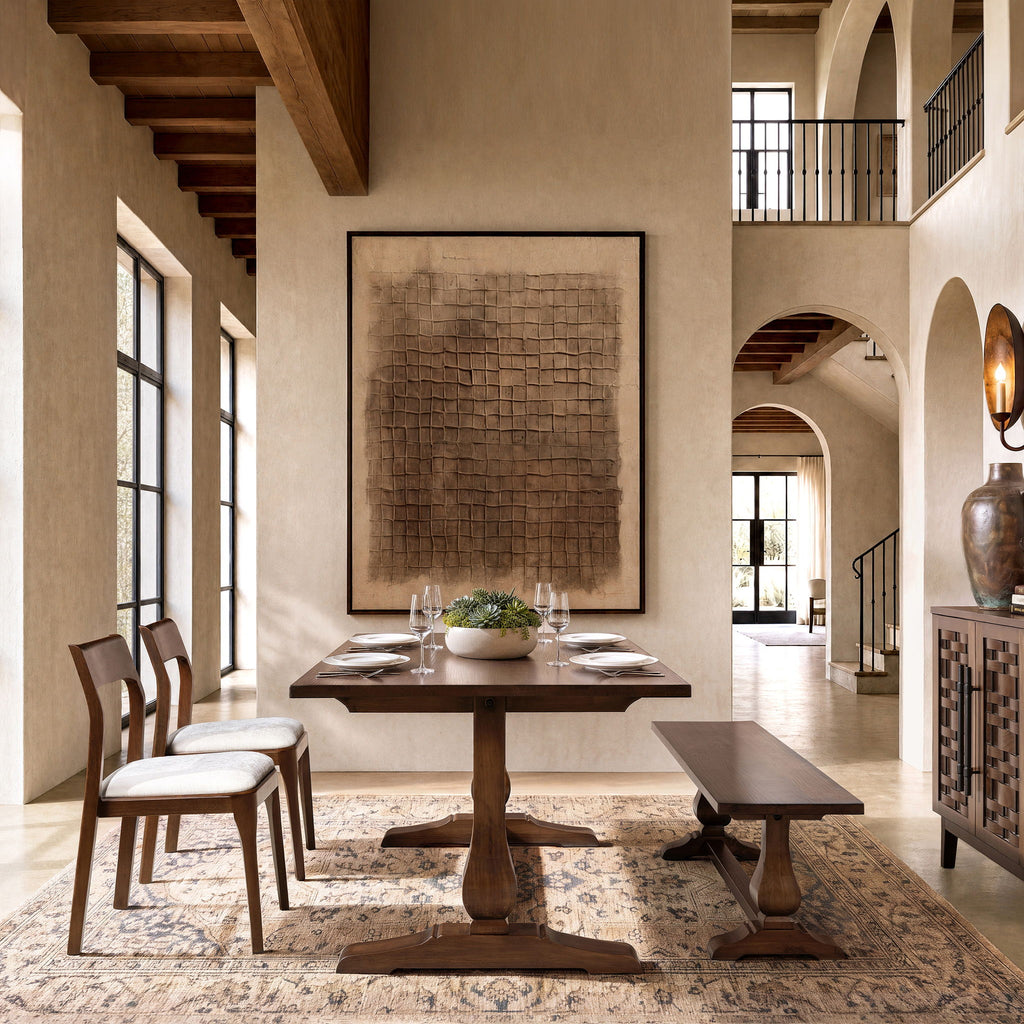 Whitmore - Trestle Dining Table - Dark Brown