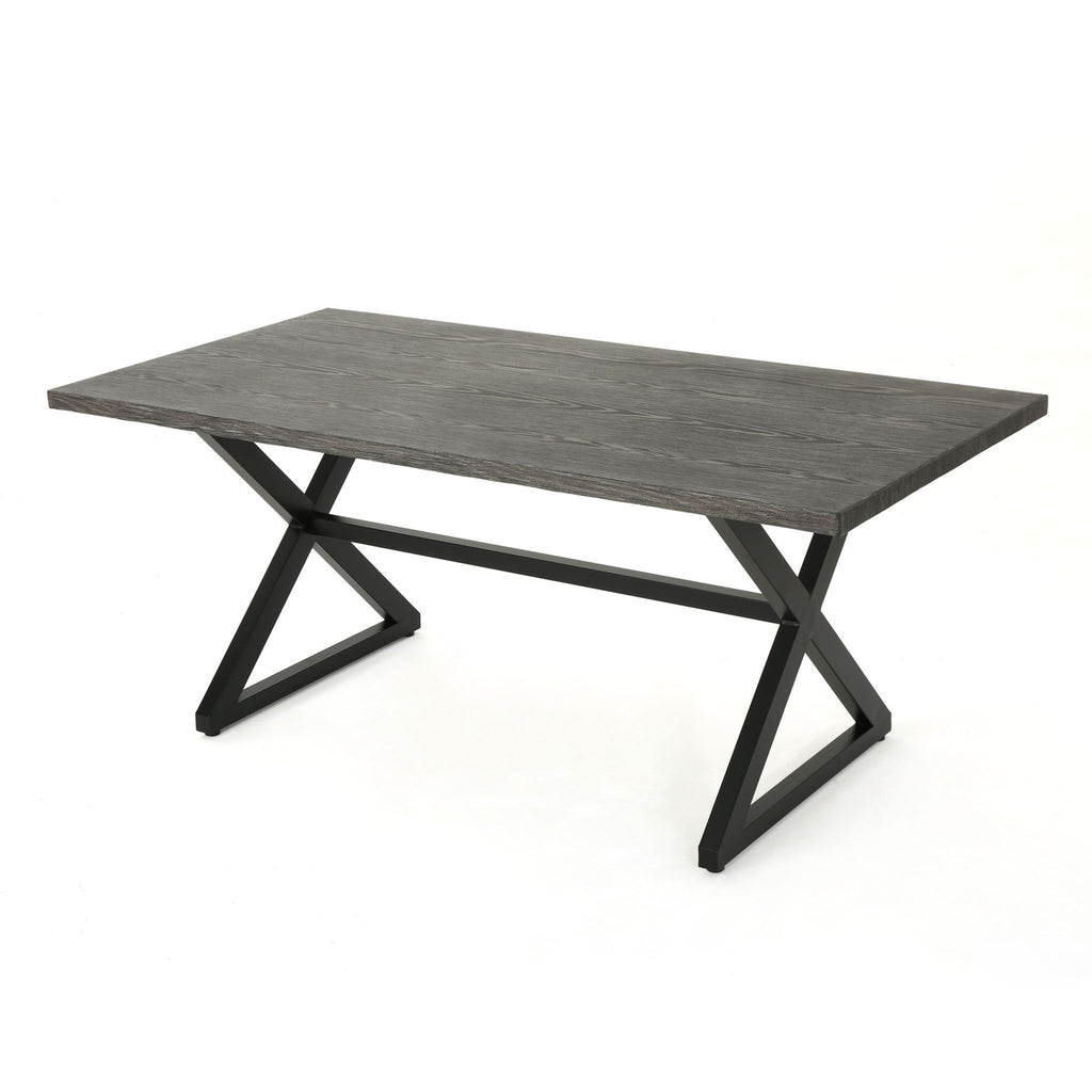 Rolando - Outdoor Aluminum Dining Table With Steel Frame
