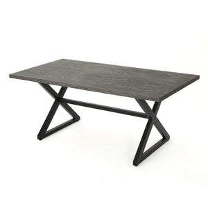 Rolando - Outdoor Aluminum Dining Table With Steel Frame