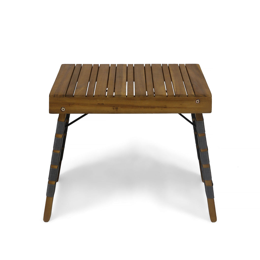 Outdoor Wooden Foldable Side Table - Teak