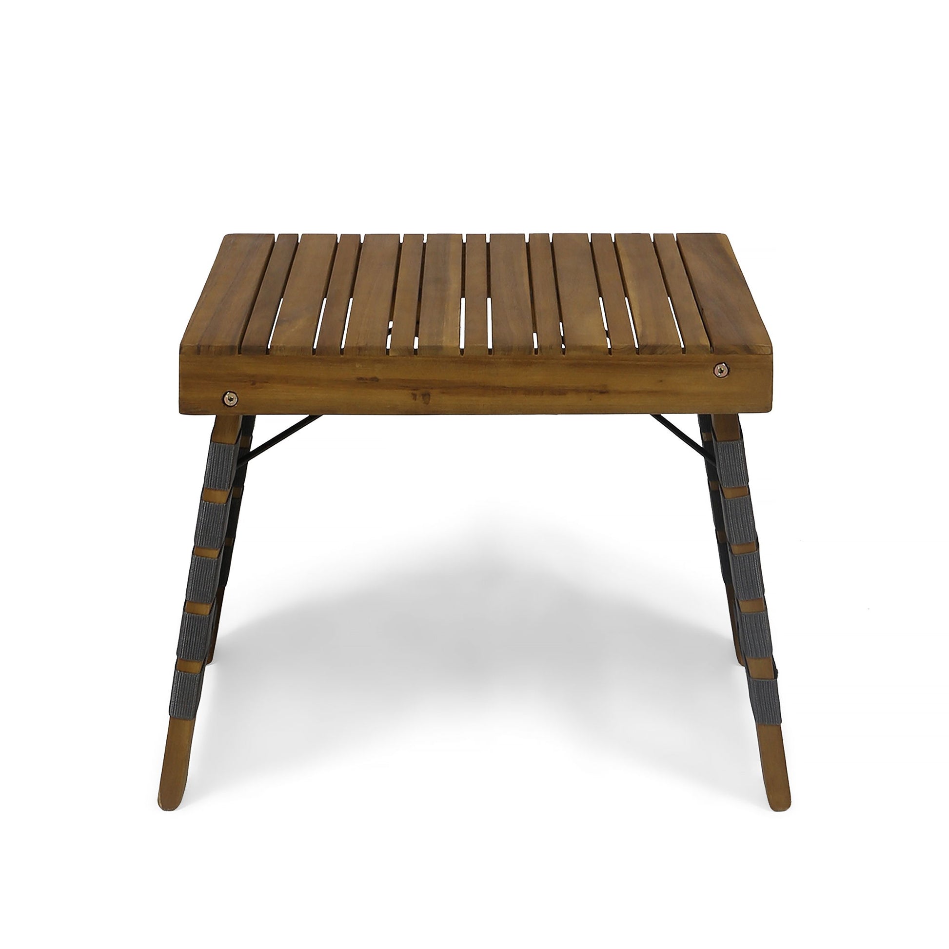 Outdoor Wooden Foldable Side Table - Teak
