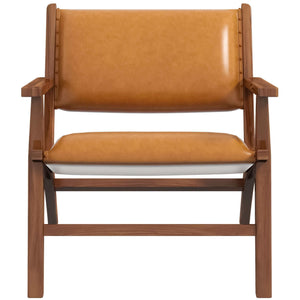 Hendrix - Antique Arm Chair - Brown / Rustic / Tan