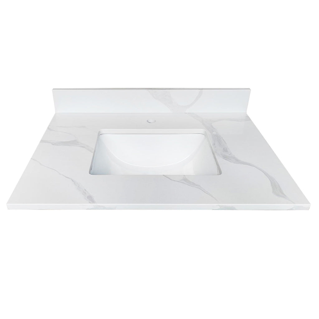 Bathroom Vanity Top With Undermount Single Bowl Sink
