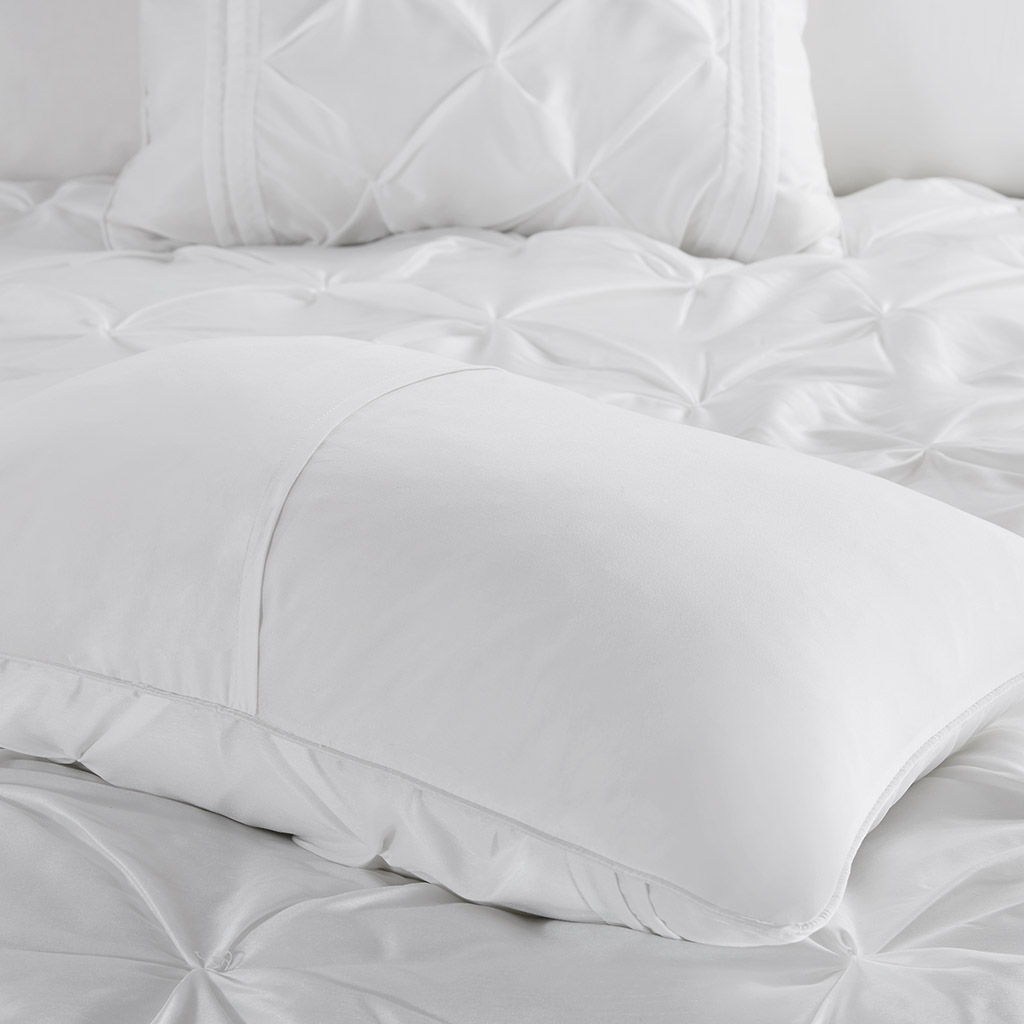 Laurel - California King 7 Piece Tufted Comforter Set - White