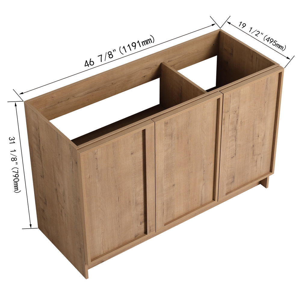 Freestanding Bathroom Vanity & Soft Close Cabinet Doors, Excluding Sink