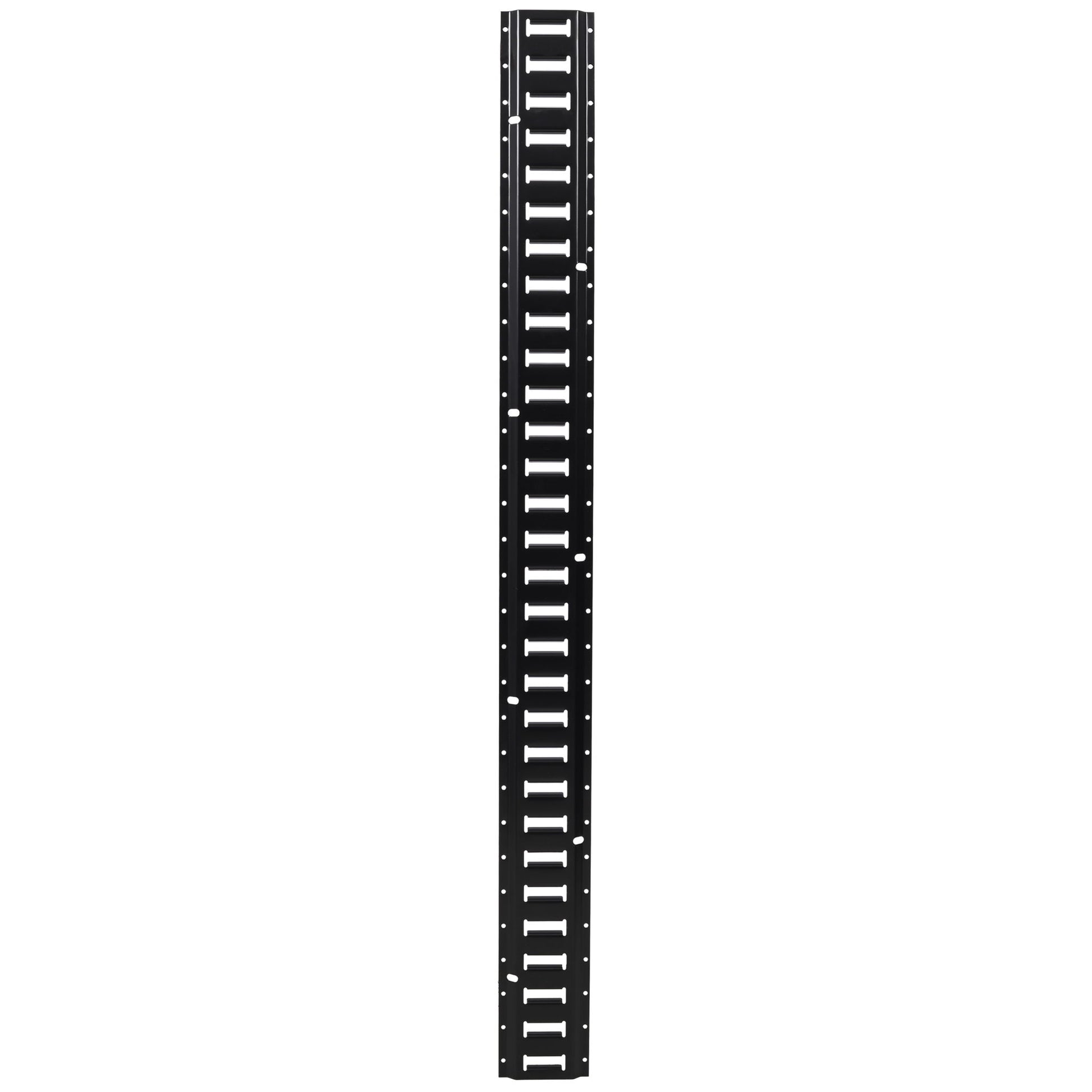 12 Pieces E Track Tie-Down Rail Kit For Trucks, Vans, Garages - Black