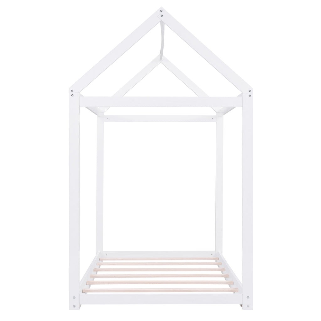 Wooden House Shaped Bed