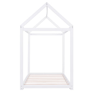 Wooden House Shaped Bed