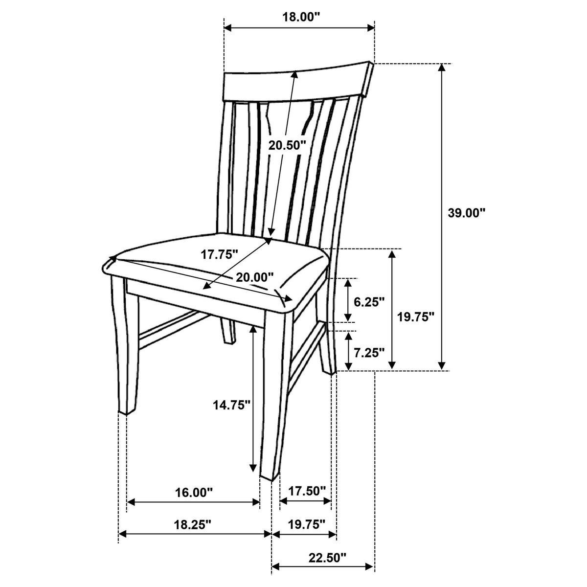Auburn - Dining Side Chair (Set of 2) - Natural / Light Brown