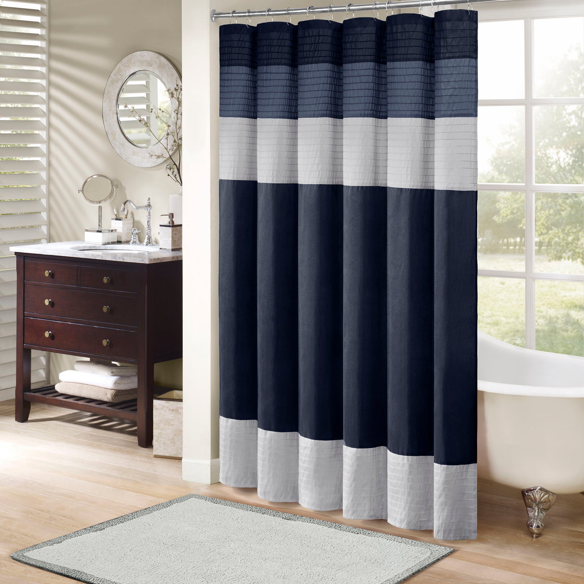 Amherst - 72x84" Shower Curtain - Navy