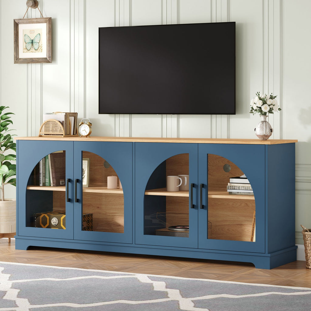TV Stand With Semi Arched Doors