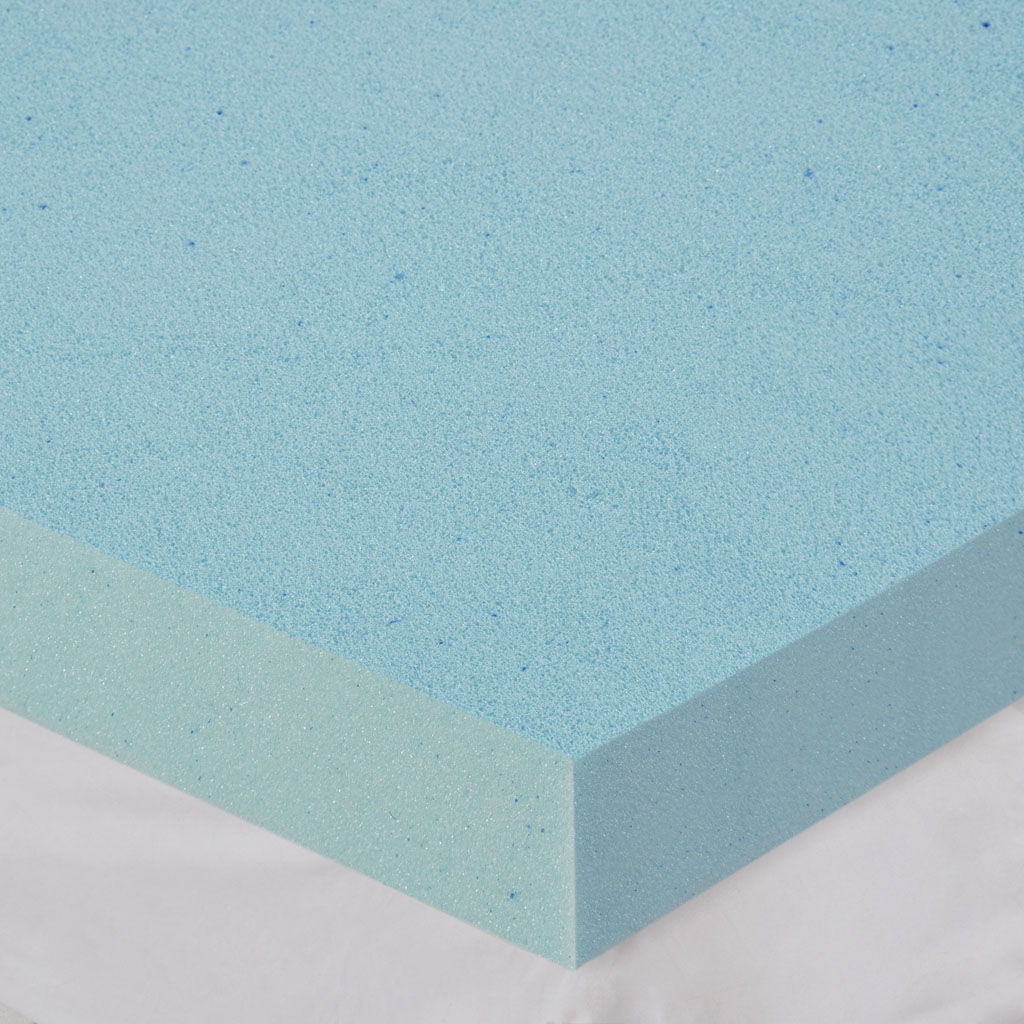 Gel Memory Foam Cover Mattress Topper With 3M Moisture Management - White