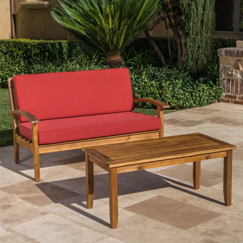 4 Person Outdoor Seating Group With Water Resistant Cushions