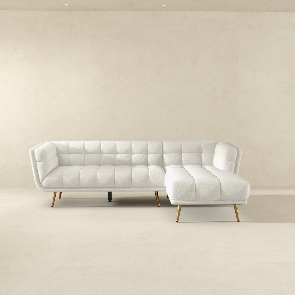 Addison - L Shape Sectional Sofa Tufted