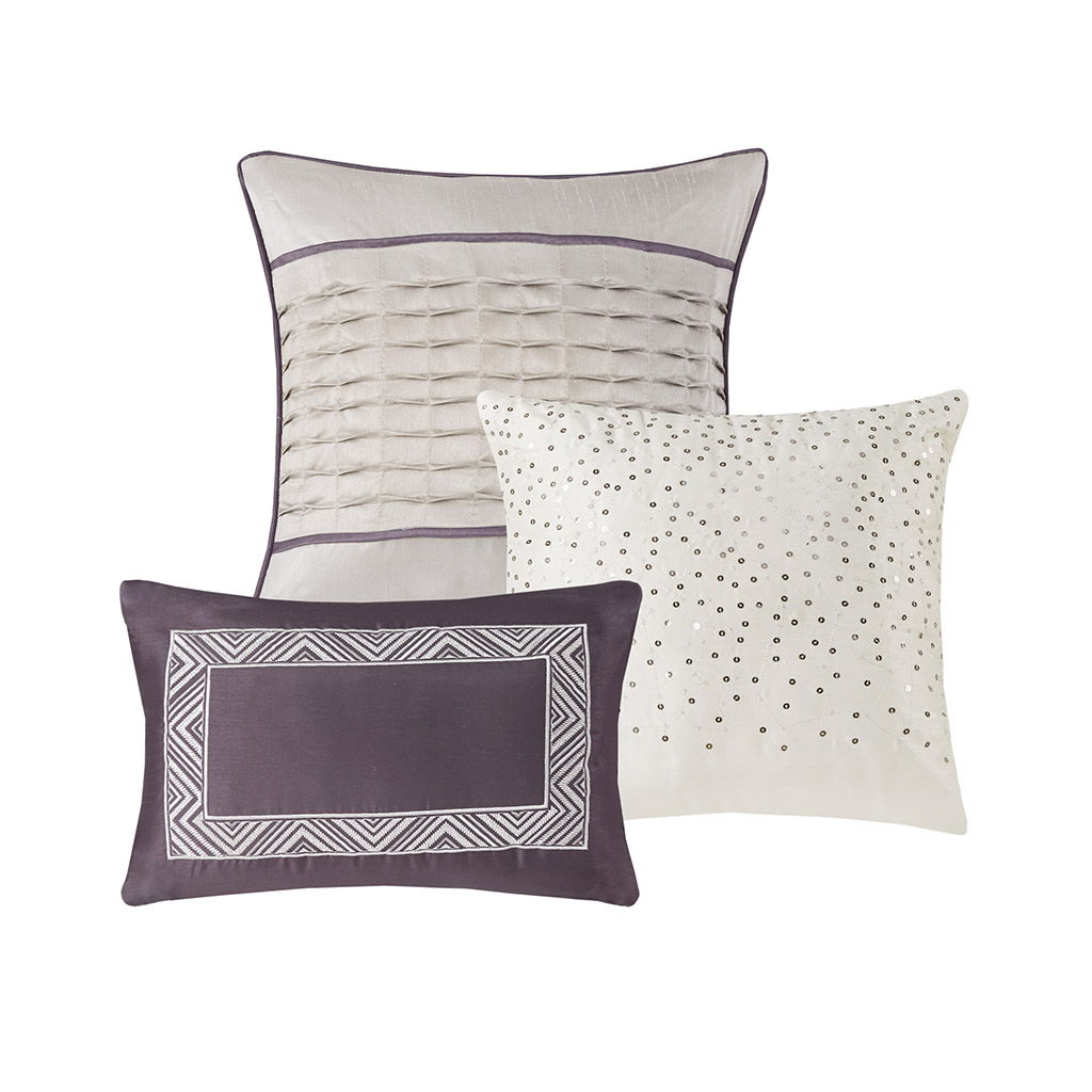 Rhapsody - Queen7 Piece Comforter Set - Purple