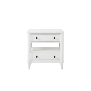 Open Nightstand With 2 Drawers