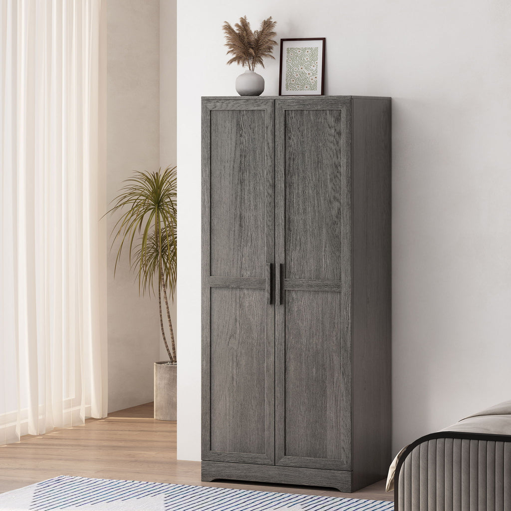 Danbury - Wood Wardrobe - Gray