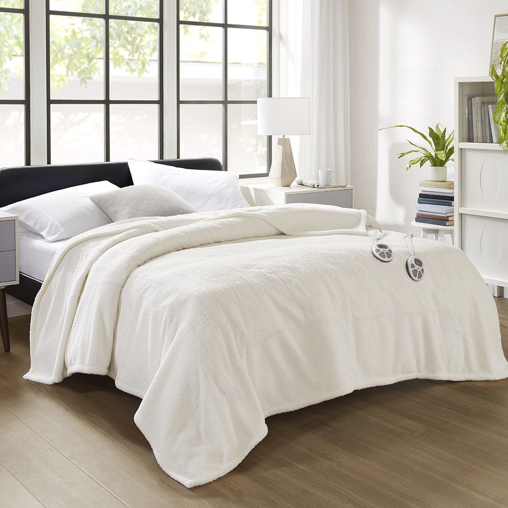 Dream Soft Heated - Twin Blanket - Ivory