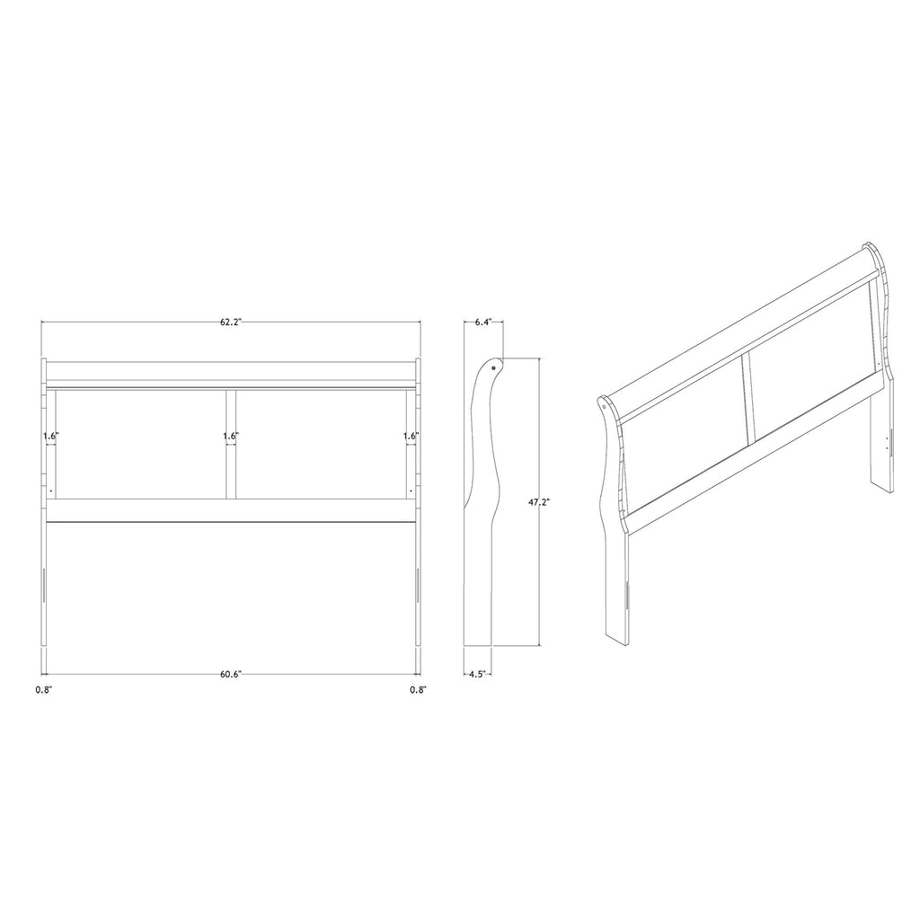 Charlston - 5 Piece Bedroom Set With LED Headboard