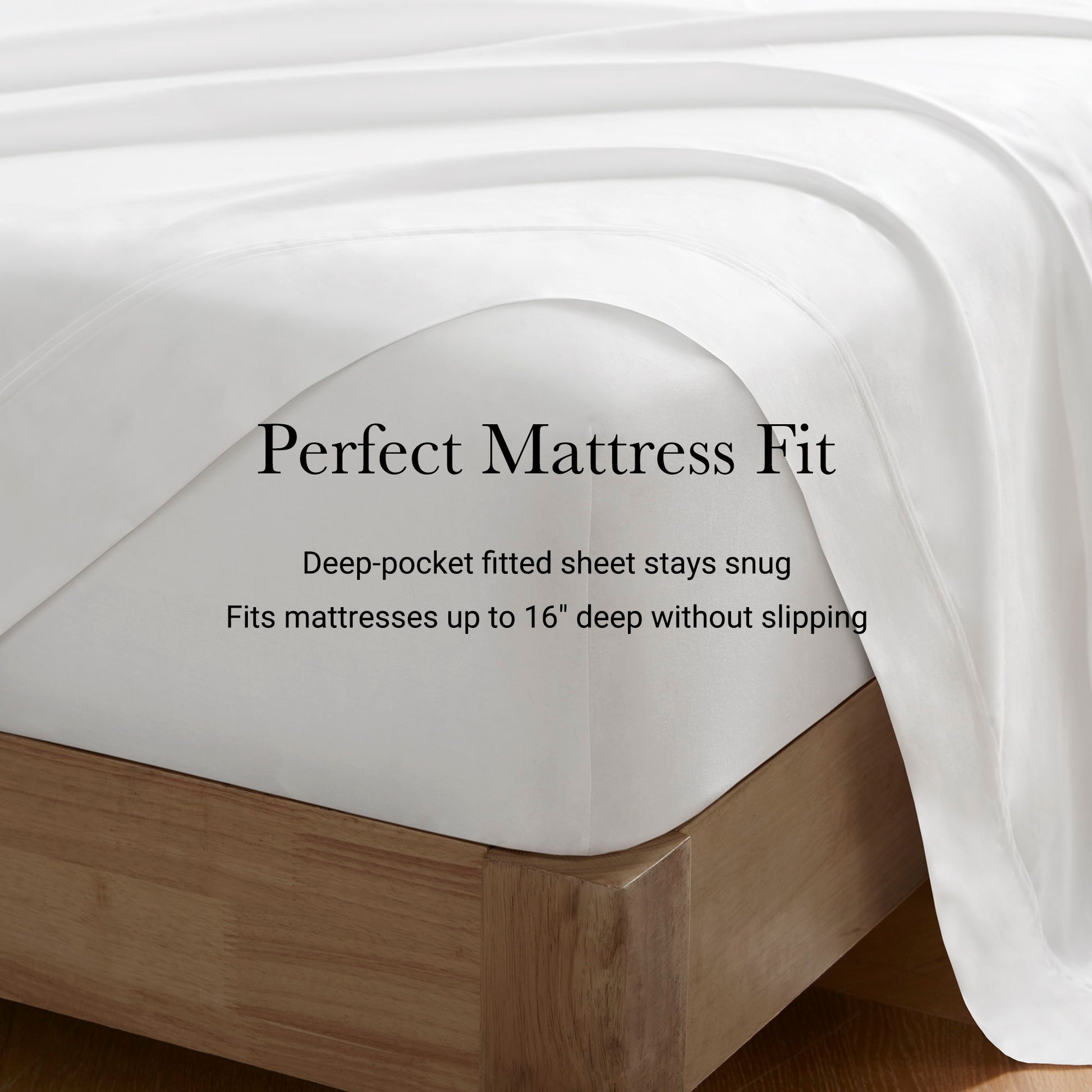 Queen Sateen Sheet Set - White