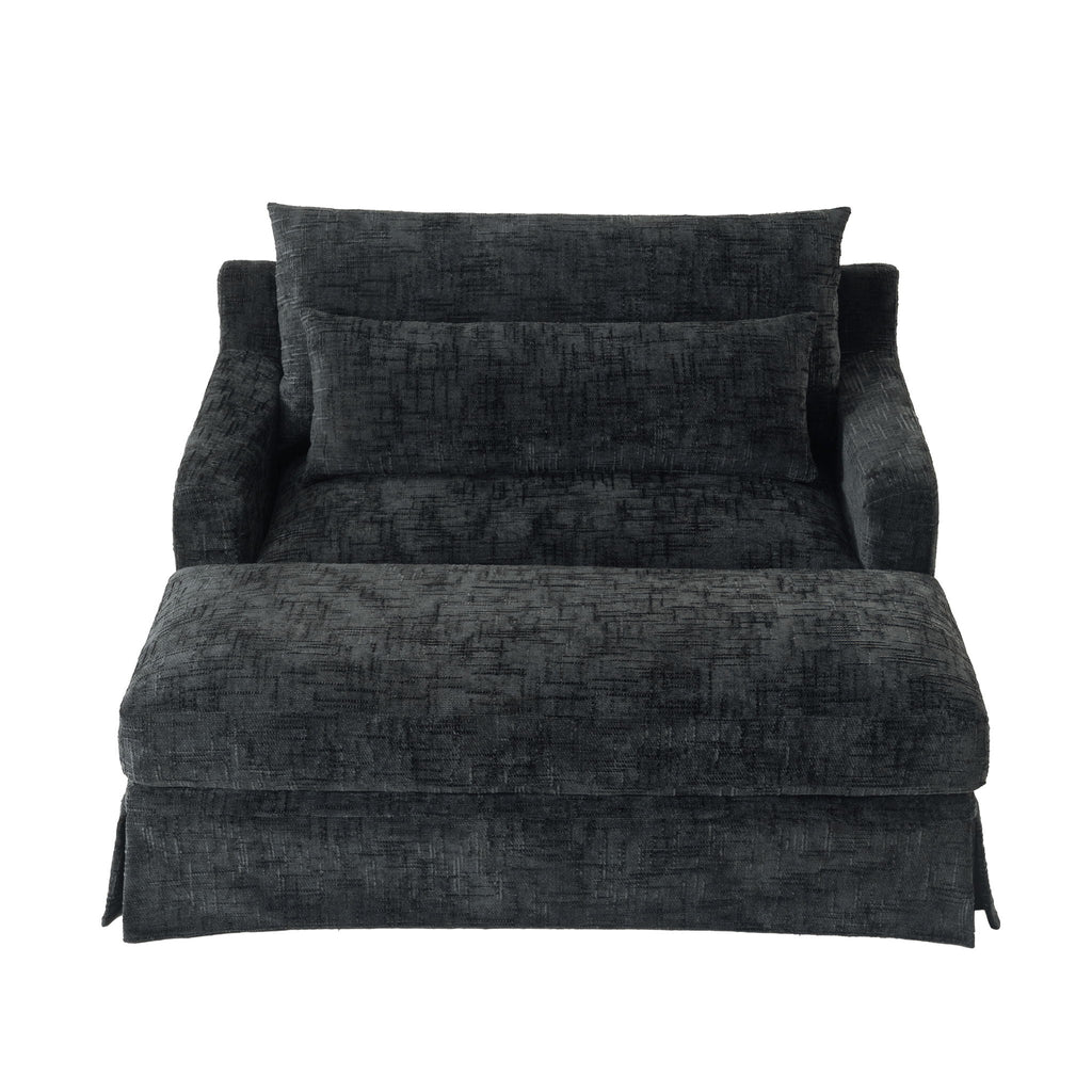 Sofa Bed Loveseat With Textured Surface And 2 Cushions