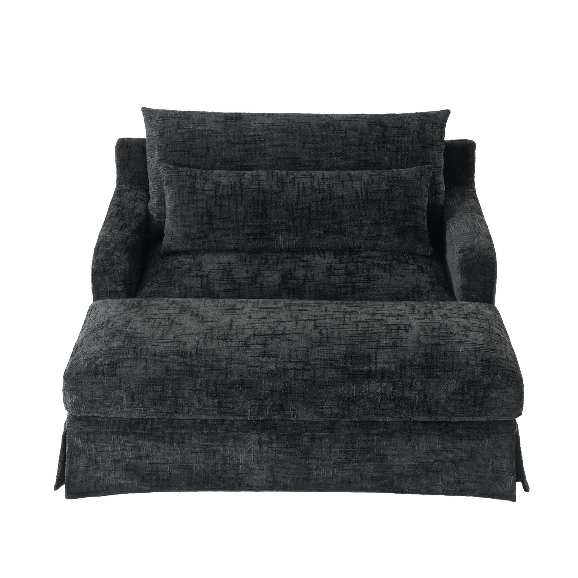 Sofa Bed Loveseat With Textured Surface And 2 Cushions
