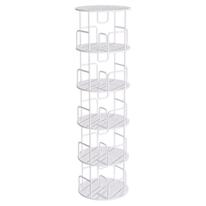 Rotating Bookshelf Tower 5 Tier Spinning 360 Degree Revolving Storage Shelf