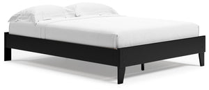 Finch - Queen Platform Bed - Black