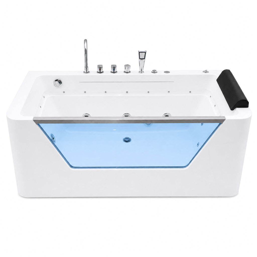 Xavier - Single Massage Bathtub - Milk White