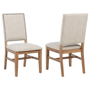 Carlos - Upholstered Dining Side Chair (Set of 2) - Natural