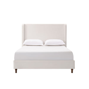 Harper - Tall Headboard Upholstered Bed / High Headboard / Elegant Simplicity / No Box Spring Needed