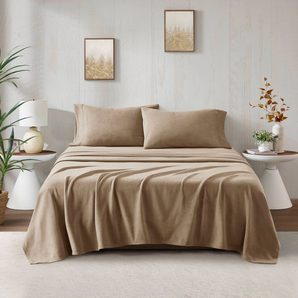 Micro Fleece - Twin Sheet Set - Brown