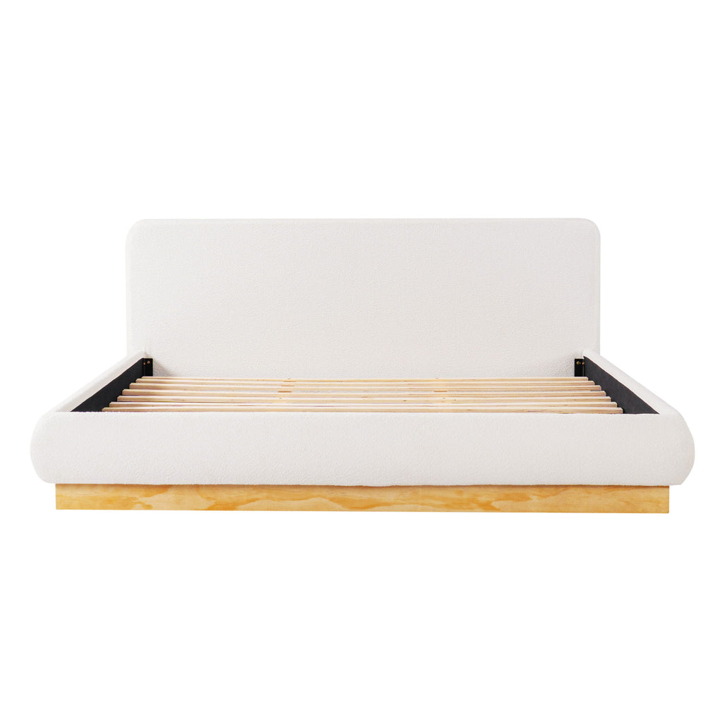Upholstered Platform Bed Frame, No Box Spring Required