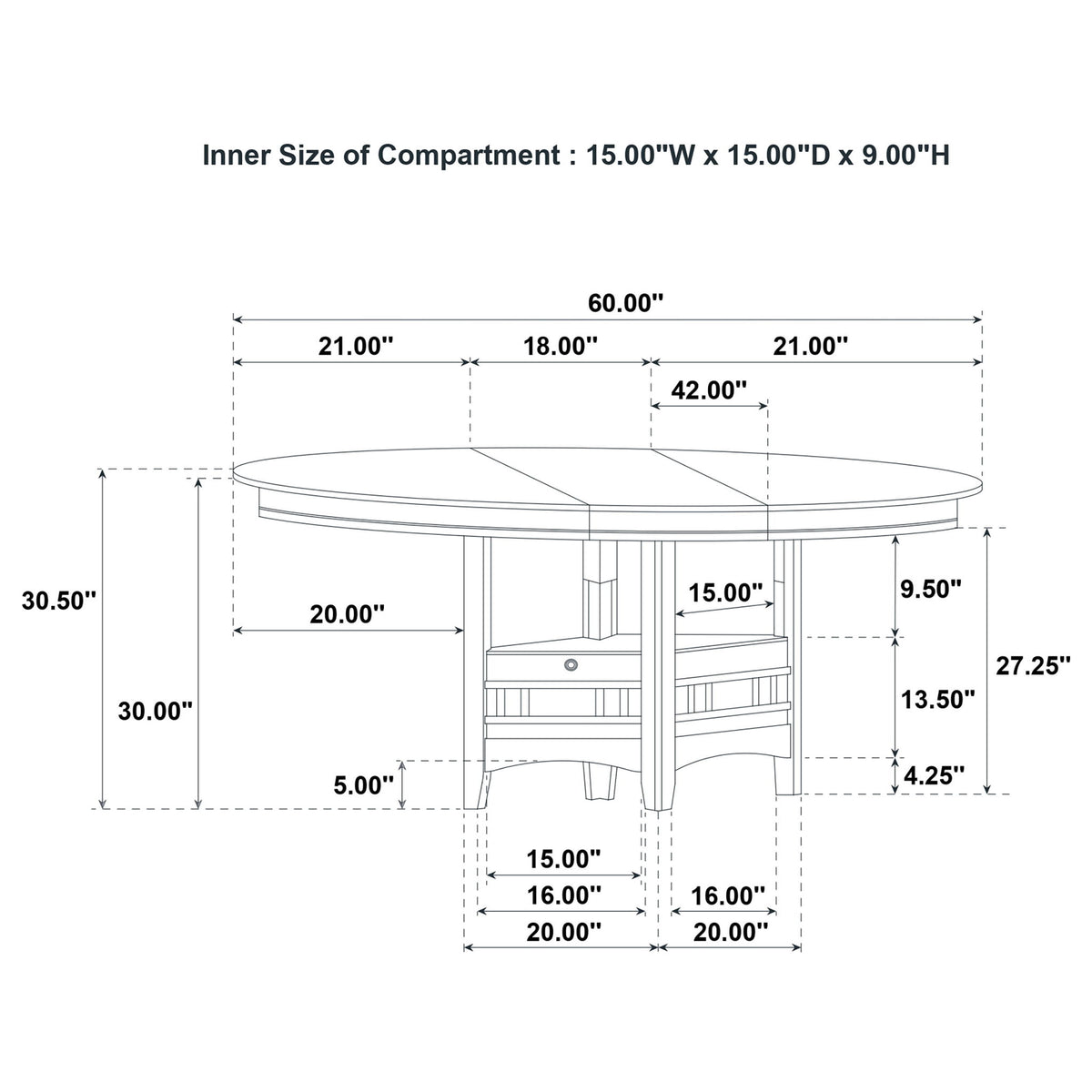 Davis - Extension Leaf Dining Table - Light Oak