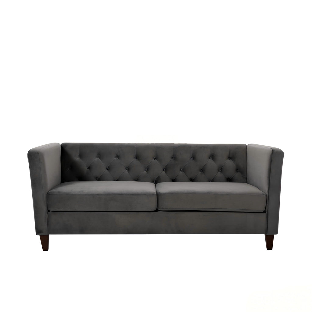 Button Tufted 3 Seater Sofa For Living Room