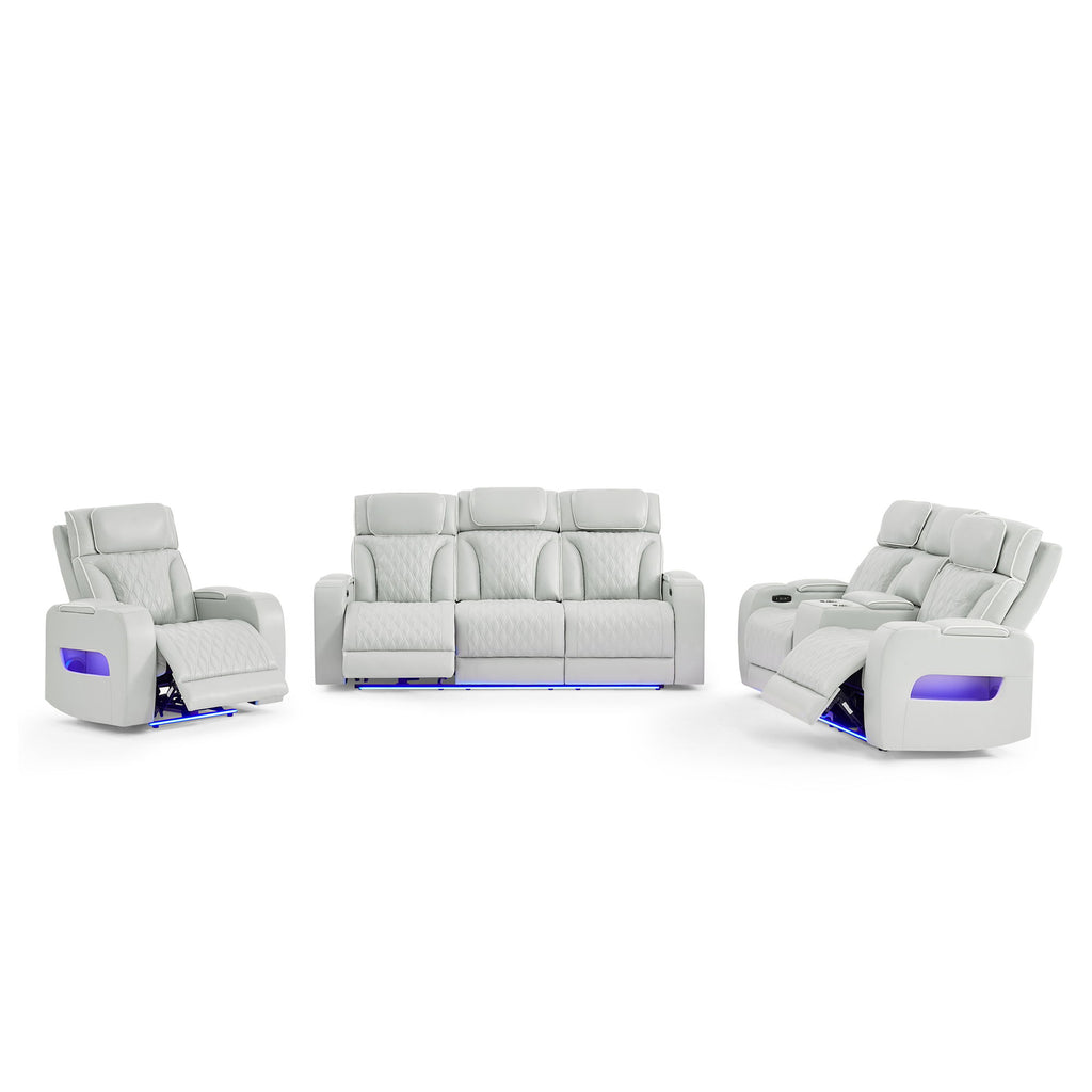 Julian - Set With Power Recliner, LED Lighting & Speaker