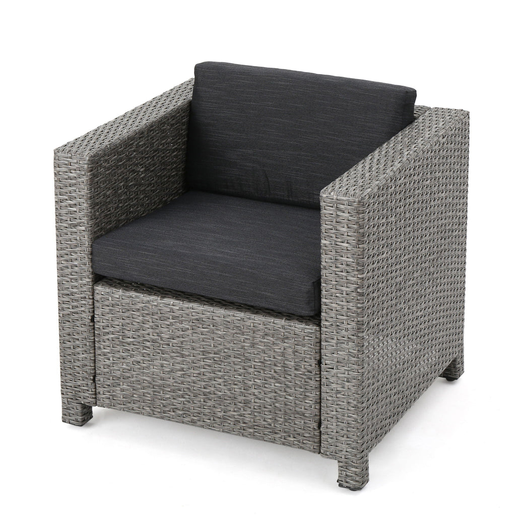 Stylish Outdoor Club Chair With Weather Resistant Cushions
