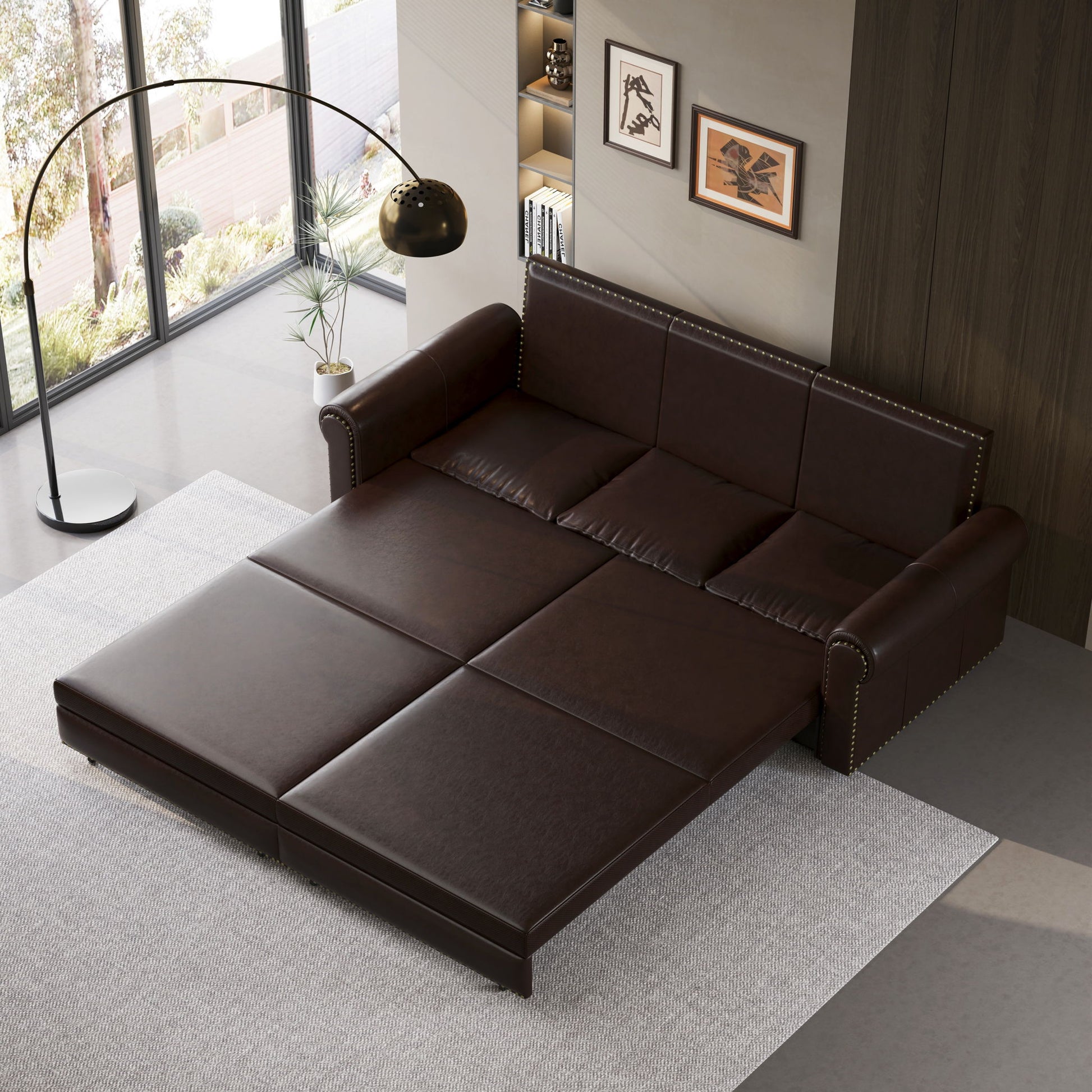 Chesterfield Sofa & Pull Out Bed