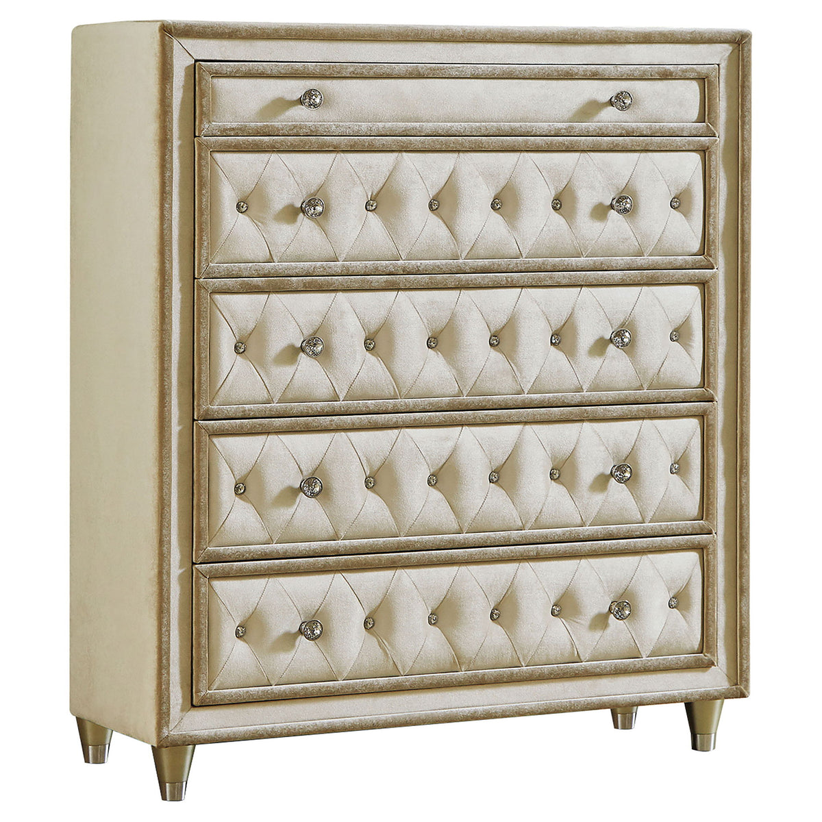 Williams - 5 Drawer Bedroom Chest - Camel
