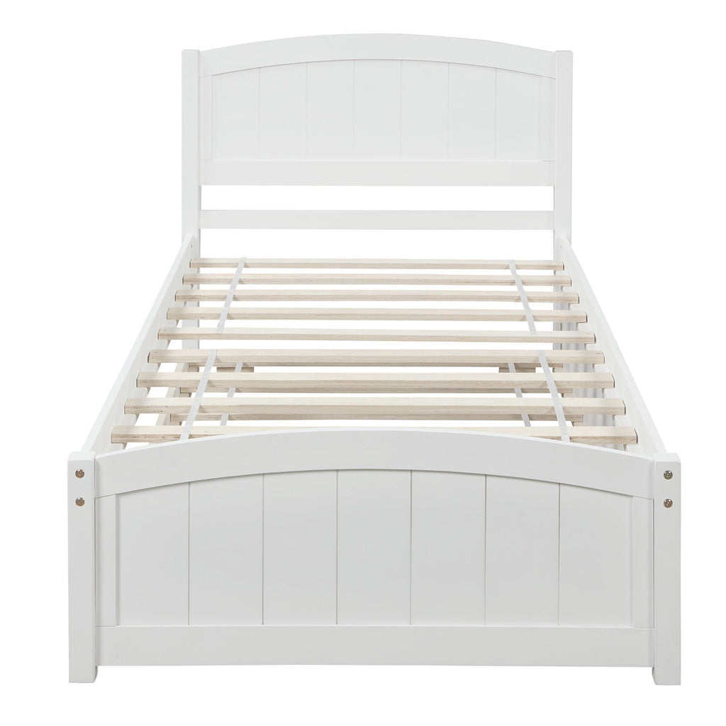 Platform Bed & Headboard, Footboard And Wood Slat Support