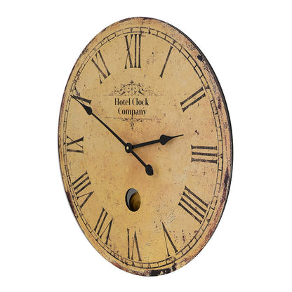 Vintage Design Wall Clock - Beige