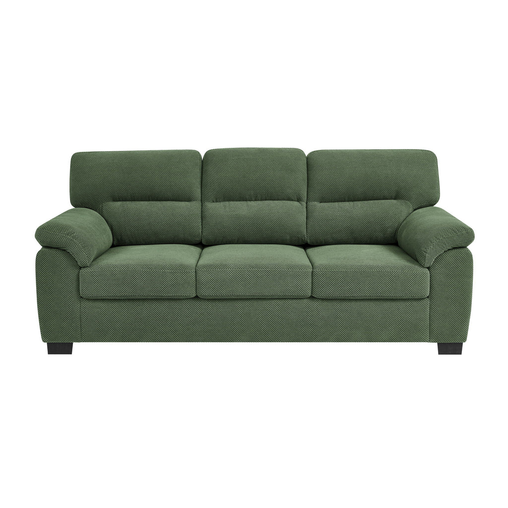 3 Seater Sofa With Padded Armrests And Triangular Leg