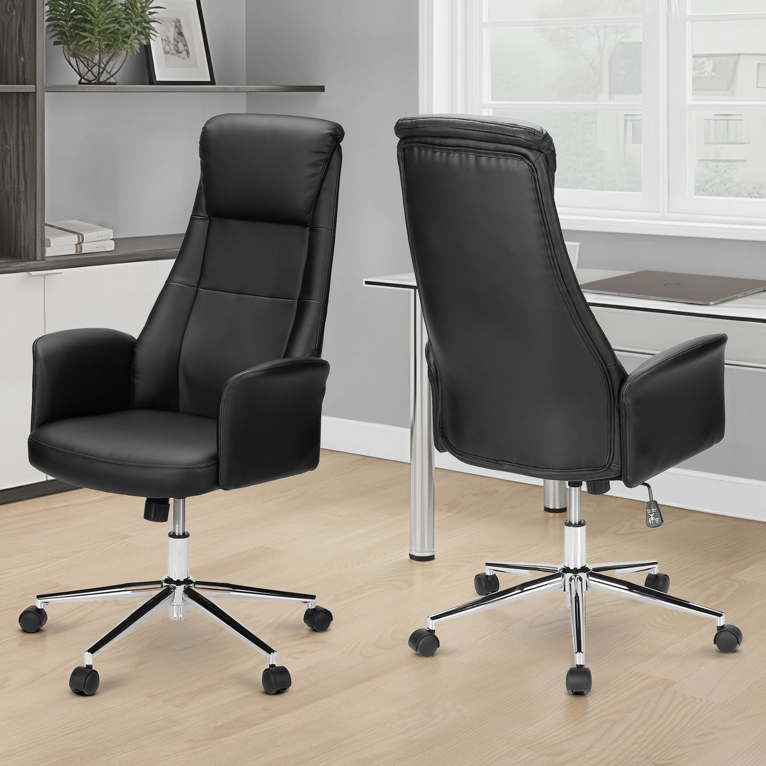 Office Chair With Adjustable Height - Black