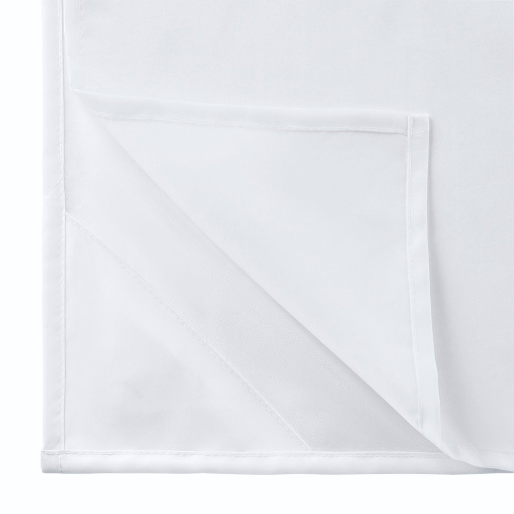 Plain Weave - Essential Fabric Shower Curtain - White