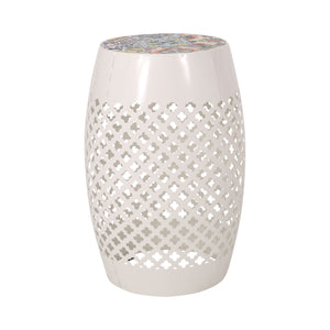 Roswell - Outdoor Side Table With Mosaic Tile Top