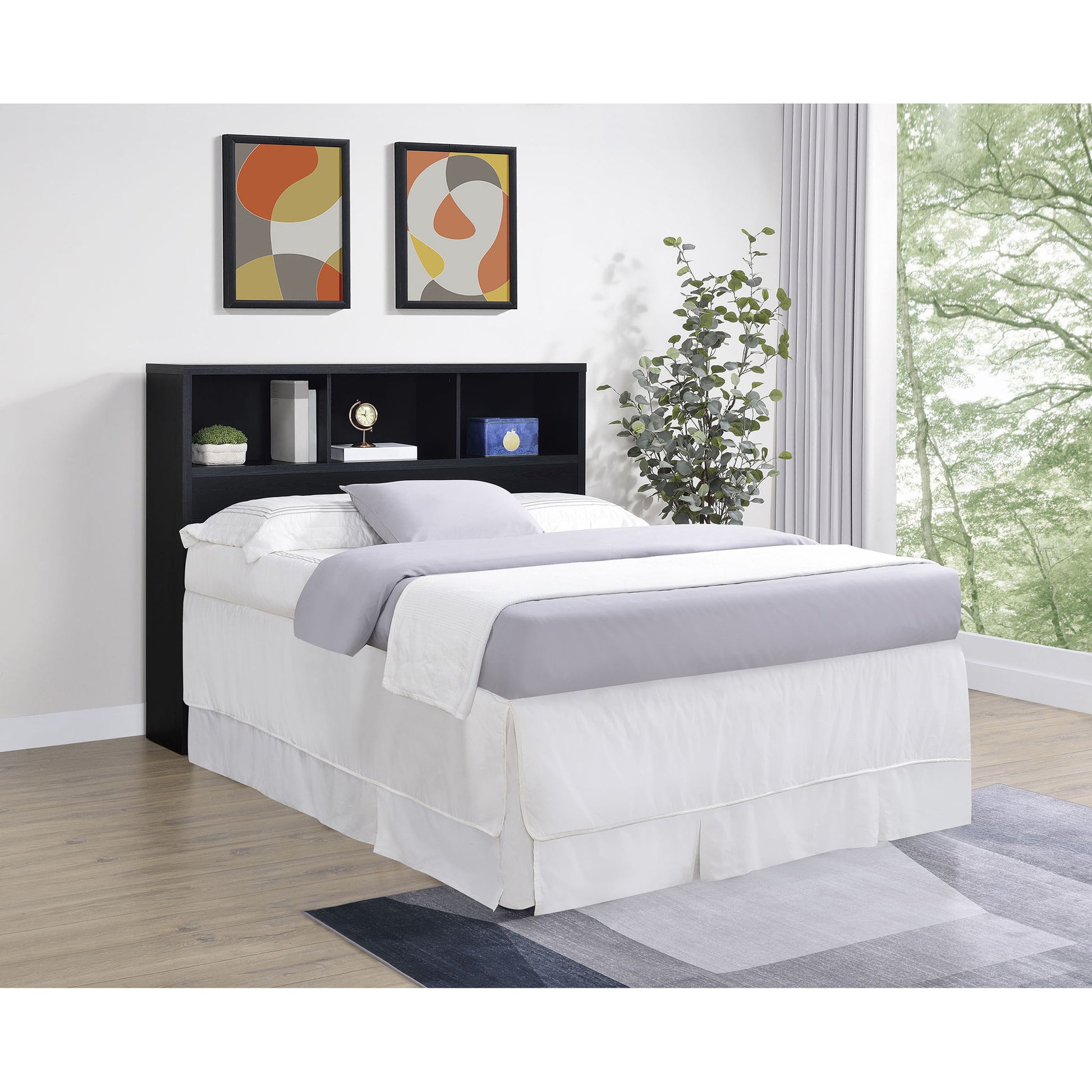 Geary - Bookcase Headboard With Open Cubbies